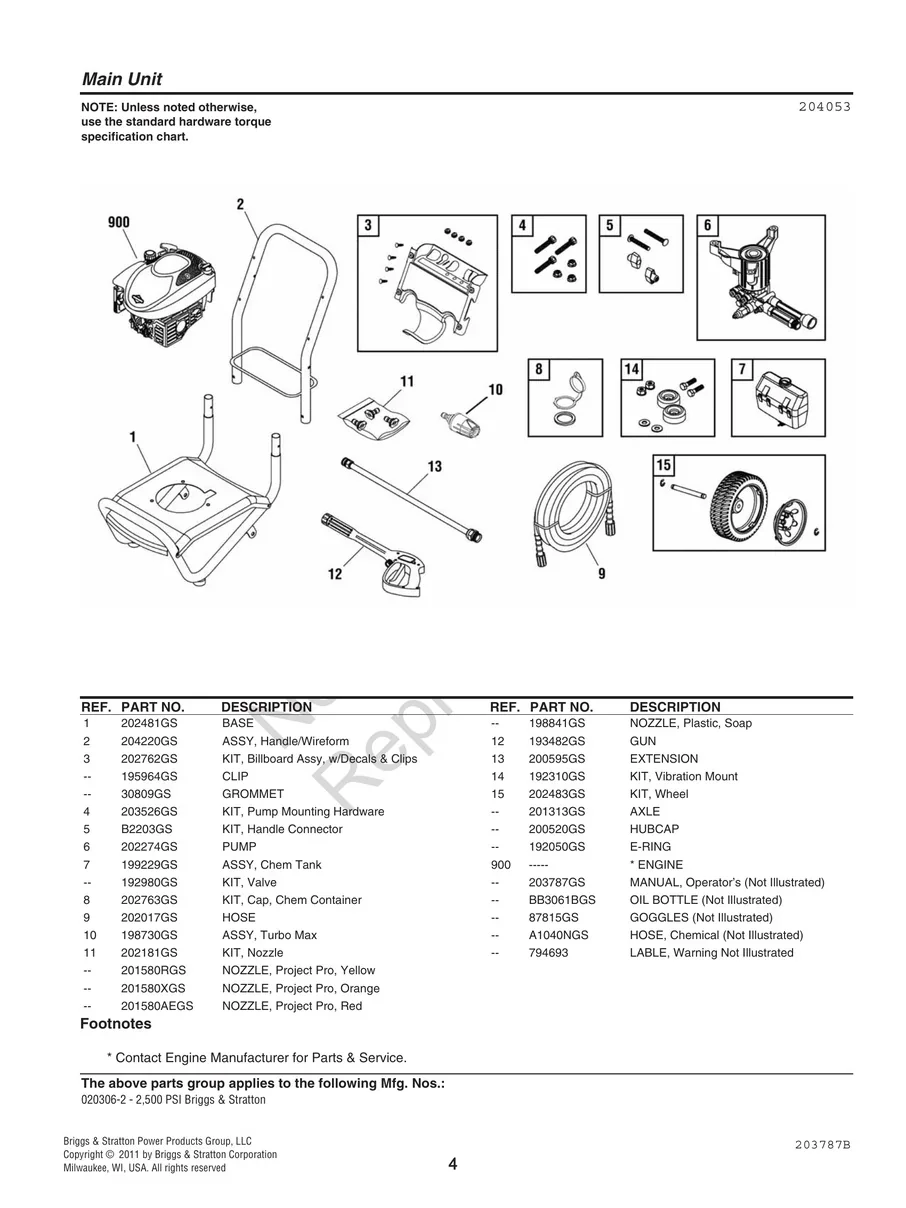 BRIGGS AND STRATTON, 020306-2, IPL.4